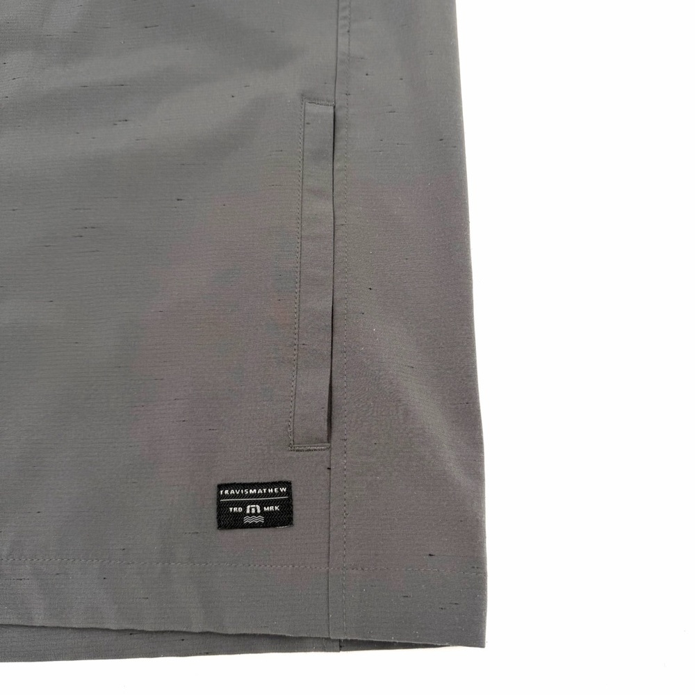 New Travis Mathew Men’s Full Zip Jacket Coat Outerwear Large L Gray Unlined - Picture 5 of 5